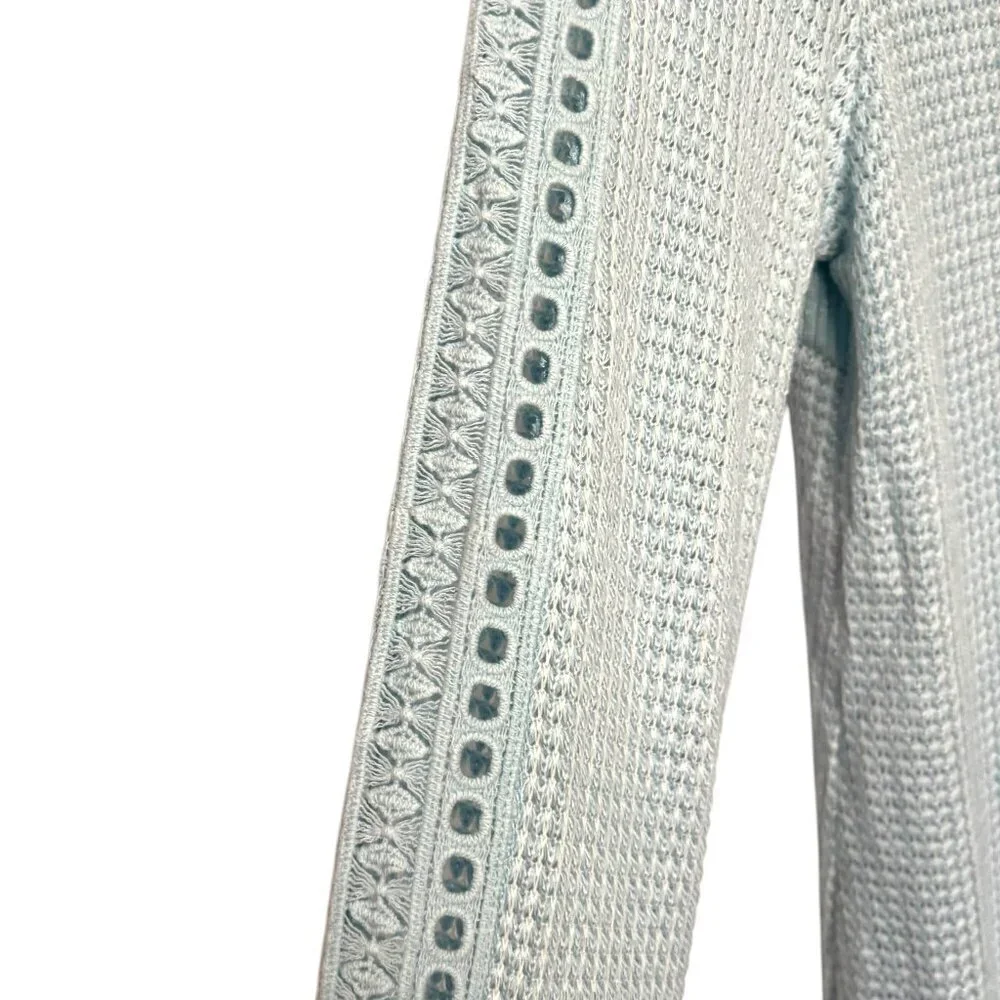 Soft Surroundings Lightweight Knit Sweater Size Small Very Light Blue Spring - Picture 2 of 5